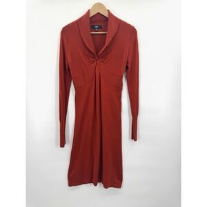 Retro Y2K Mossimo Women XS Knit Dress Babydoll Shawl Collar Prep 90s Indie Twee